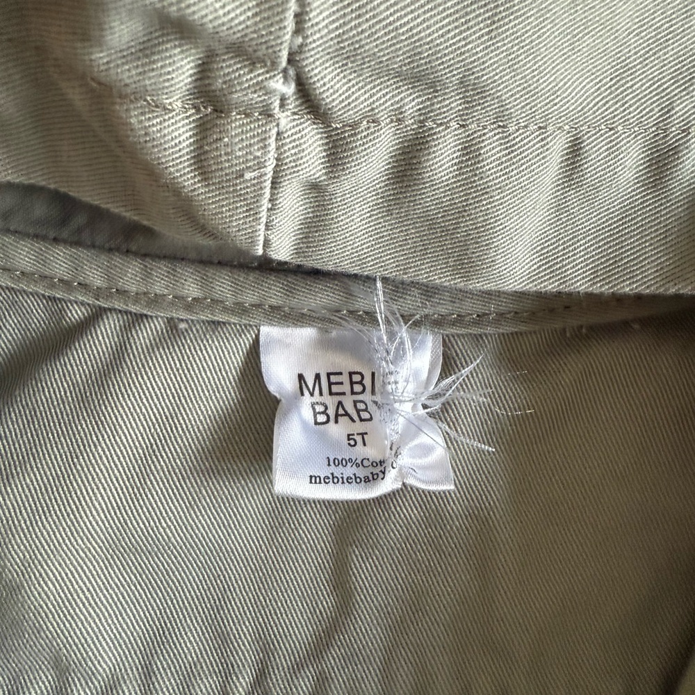 Kids Hooded Jacket in Khaki - Picture 2 of 2